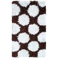 The Rug Market Polkamania Brown/White Area Rug 4'7'' X 7'7'' 02267D